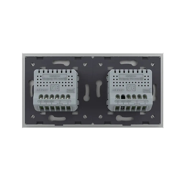 Livolo | Grijs | 1+2 | Puls | 12 of 24V DC | Schakelaar Livolo Nederland B.V.