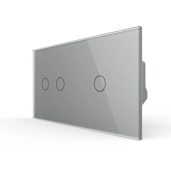 Livolo | Grijs | 2+1 | Puls | 12 of 24V DC | Schakelaar Livolo Nederland B.V.