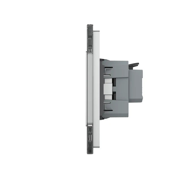 Livolo | Grijs | 2+2+SR+SR+SR | Aan/Uit | Wissel | Wipschakelaar met drie wandcontactdozen Livolo Nederland B.V.