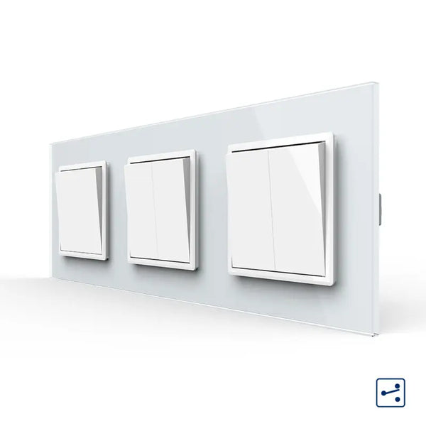 Livolo | Wit | 1+2+2 | Aan/Uit | Wissel | Wipschakelaar Livolo Nederland B.V.