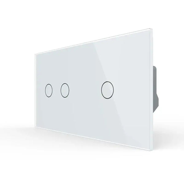 Livolo | Wit | 2+1 | Puls | 12 of 24V DC | Schakelaar Livolo Nederland B.V.