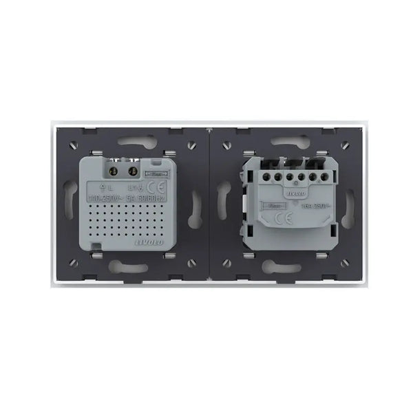 Livolo | Wit | SR+SR | Wandcontactdoos | Bewegingsmelder | Aan/Uit Livolo Nederland B.V.