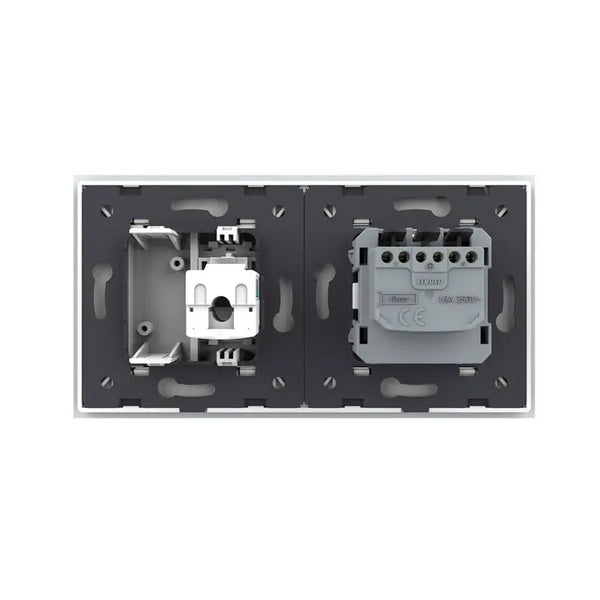 Livolo | Wit | SR+SR | Wandcontactdoos | Netwerk | Blindplaat Livolo Nederland B.V.