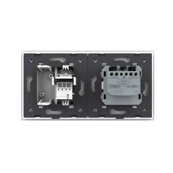 Livolo | Wit | SR+SR | Wandcontactdoos | Telefoon | Blindplaat Livolo Nederland B.V.