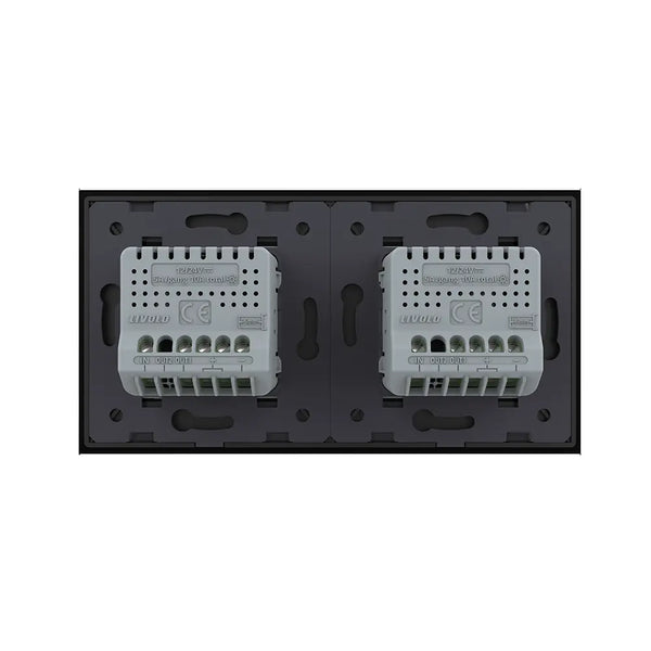 Livolo | Zwart | 1+1 | Aan/Uit | 12 of 24V DC | Schakelaar Livolo Nederland B.V.