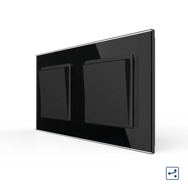 Livolo | Zwart | 1+1 | Aan/Uit | Wissel | Wipschakelaar Livolo Nederland B.V.