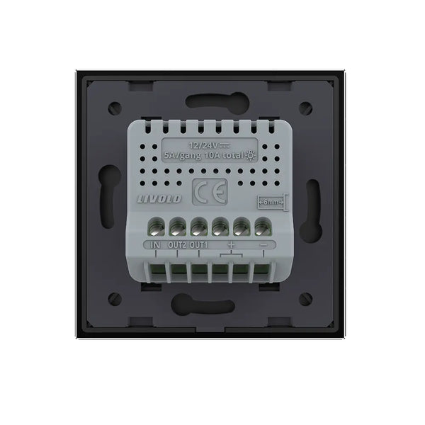 Livolo | Zwart | 2 | Puls | 12 of 24V DC | Schakelaar Livolo Nederland B.V.