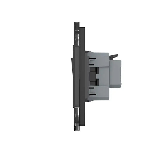 Livolo | Zwart | 2+2+SR | Puls | Wipschakelaar met wandcontactdoos Livolo Nederland B.V.