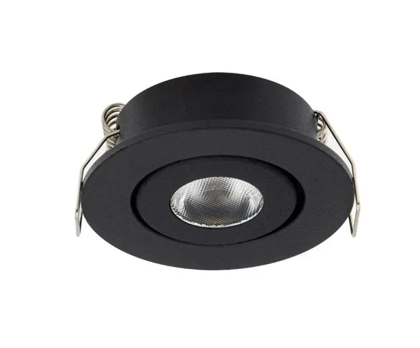 Mini Inbouwspot | Zwart | Kantelbaar en Richtbaar | IP44 | Rond Livolo Nederland B.V.