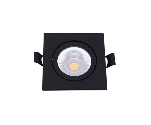 Inbouwspot | Zwart | Lage inbouwdiepte | IP54 | Kantelbaar | Vierkant | Ø 68mm Livolo Nederland B.V.