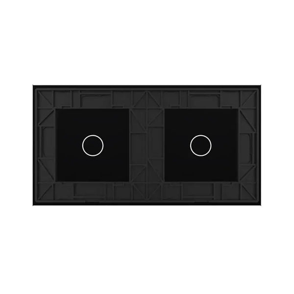Livolo | Zwart | 1+1 | Glasplaat | Touchschakelaar Livolo Nederland B.V.