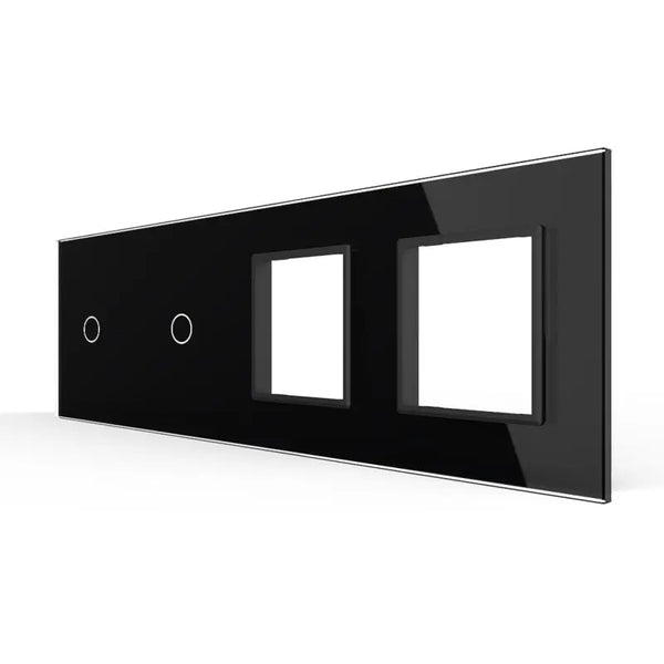 Livolo | Zwart | 1+1+SR+SR | Glasplaat | Combinatie Livolo Nederland B.V.