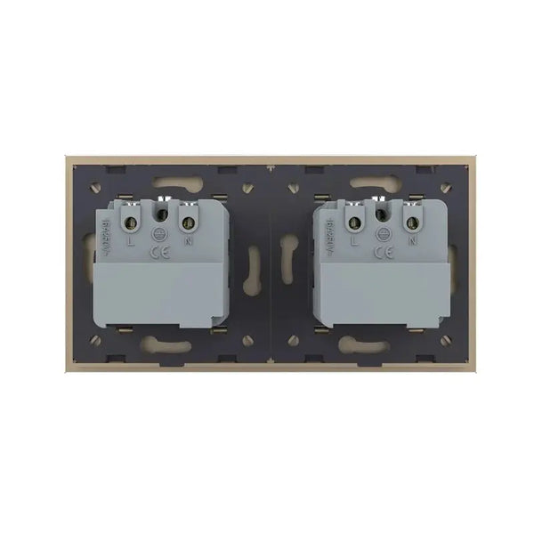 Livolo | Goud | SR+SR | Wandcontactdoos | Smart Home Livolo Nederland B.V.
