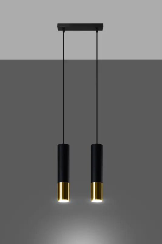 Hanglamp | 2 | Zwart met gouden buitenzijde | Luxe LED Livolo Nederland B.V.