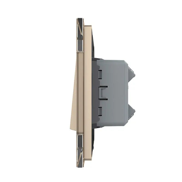 Livolo | Goud | 2 | Aan/Uit | Kruis | Wipschakelaar Livolo Nederland B.V.