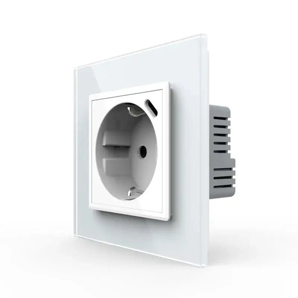 Livolo | Wit | SR | Wandcontactdoos + USB-C Oplader Livolo Nederland B.V.