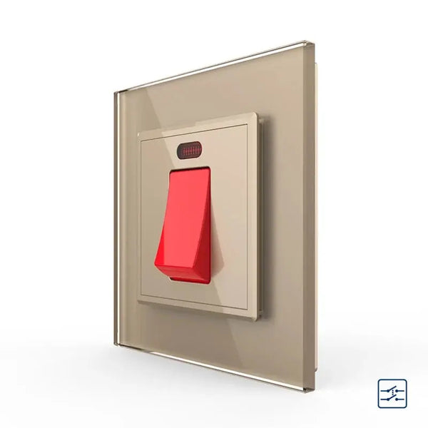 Livolo | Goud | 1 | Aan/Uit | Dubbelpolige schakelaar | 16A Livolo Nederland B.V.