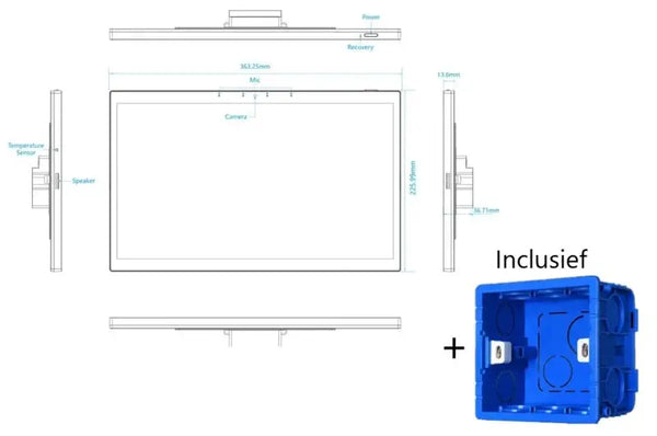 Livolo | Touchscreen | Inbouw Tablet | Android | 15,6" inch | Wit | Smart Home Livolo Nederland B.V.