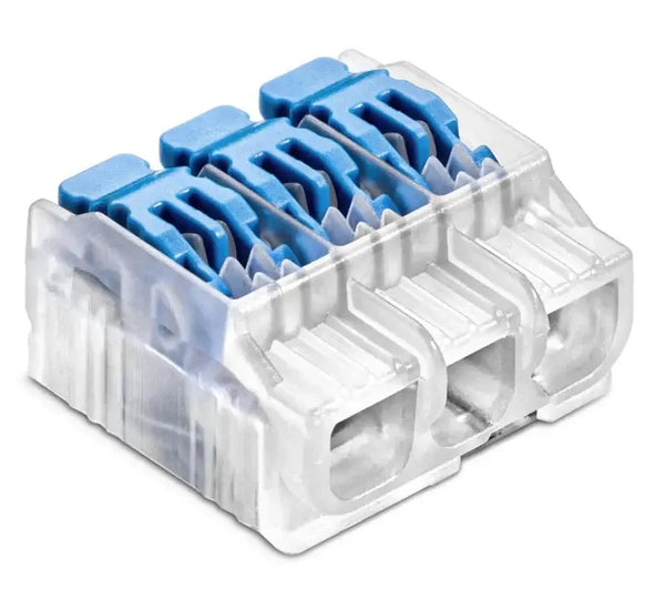 Las klem | 3 Voudige snelkoppeling | Universeel | Soepel en harde kern draad Livolo Nederland B.V.