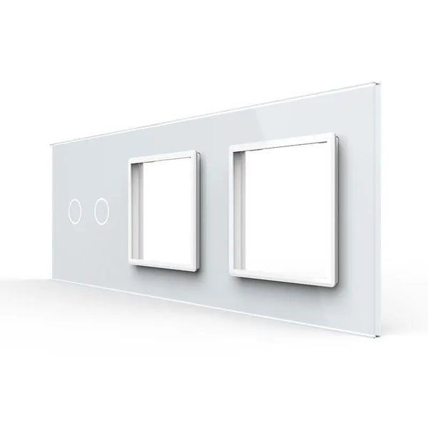 Livolo | Wit | 2+SR+SR | Glasplaat | Combinatie Livolo Nederland B.V.