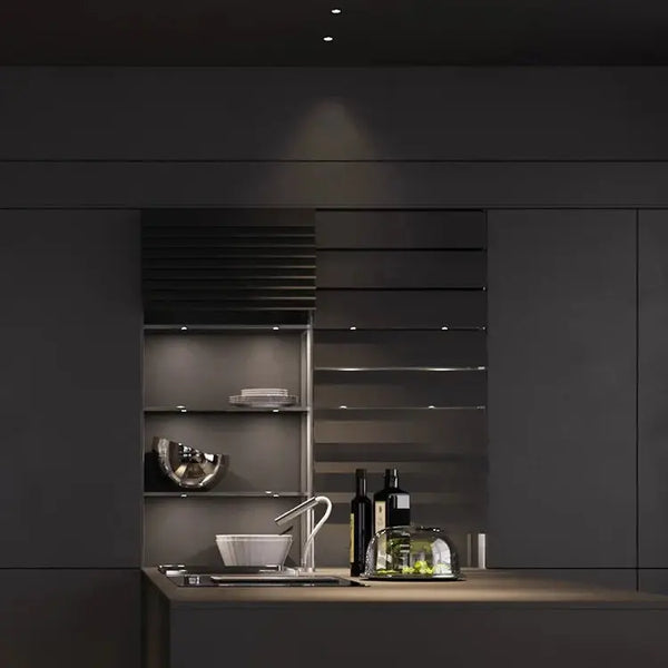 GU10 armatuur | Zwart - Goud | Kantelbaar en Richtbaar | Inbouwspot | Vierkant | ø 76mm Livolo Nederland B.V.