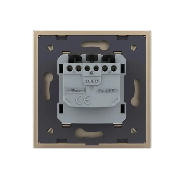 Livolo | Goud/Zwart | SR | Wandcontactdoos Livolo Nederland B.V.