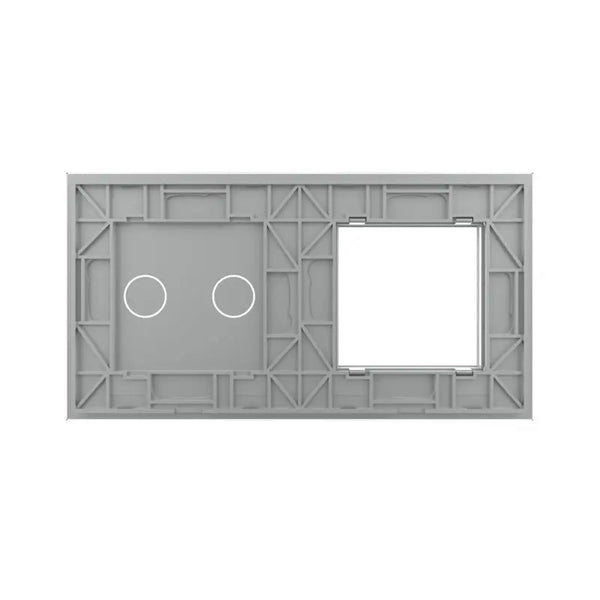 Livolo | Grijs | SR+2 | Glasplaat | Combinatie Livolo Nederland B.V.