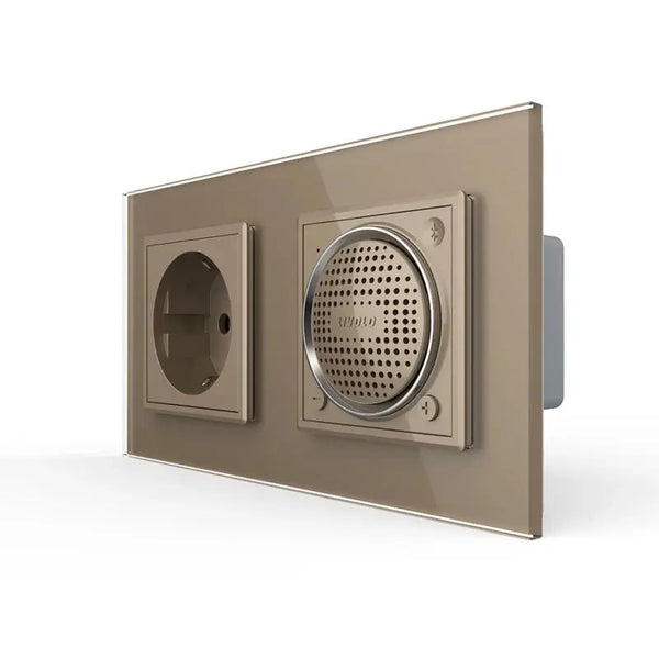 Livolo | Goud | SR+SR | Wandcontactdoos | Bluetooth speaker Livolo Nederland B.V.