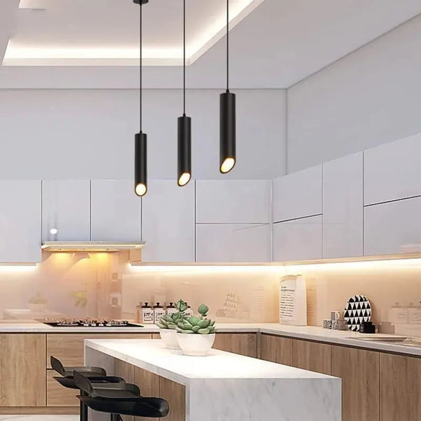 Hanglamp | 4 | Zwart met gouden binnenzijde | Luxe LED Livolo Nederland B.V.