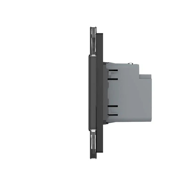 Livolo | Zwart | SR+SR | Wandcontactdoos | USB type C oplader Livolo Nederland B.V.