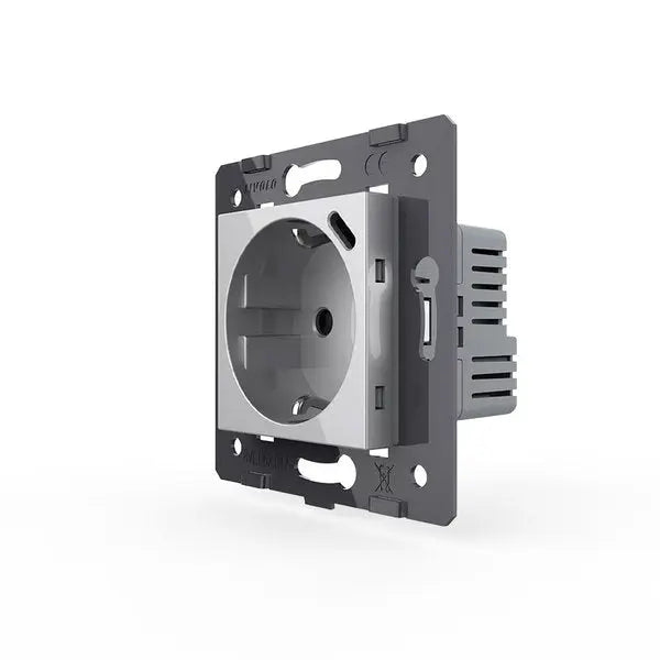 Livolo | Grijs | SR | Module | Wandcontactdoos + USB-C Oplader Livolo Nederland B.V.