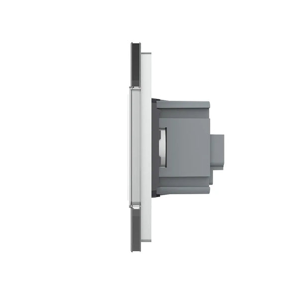 Livolo | Grijs | 2+SR | Aan/Uit | Schakelaar met wandcontactdoos | France Livolo Nederland B.V.
