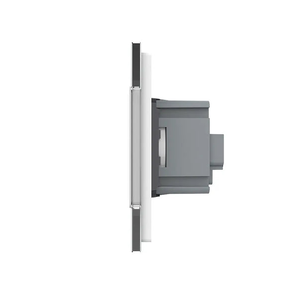 Livolo | Wit | 2+SR | Aan/Uit | Schakelaar met wandcontactdoos | France Livolo Nederland B.V.