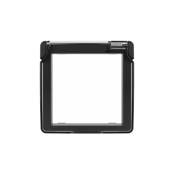 Livolo | Zwart | SR | Spatwaterdicht IP44 | Klapdeksel Livolo Nederland B.V.