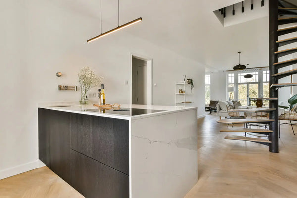 Livolo touch pulsschakelaar met potentiaalvrij contact voor domotica ginstalleerd in woonkamer