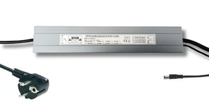 Adapter | Dimbaar | EU stekker | 24V- Male connector | 150W | IP67 | COB Ledstrip Livolo Nederland B.V.