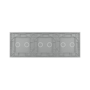 Livolo | Grijs | 2+2+2 | Glasplaat | Touchschakelaar Livolo Nederland B.V.