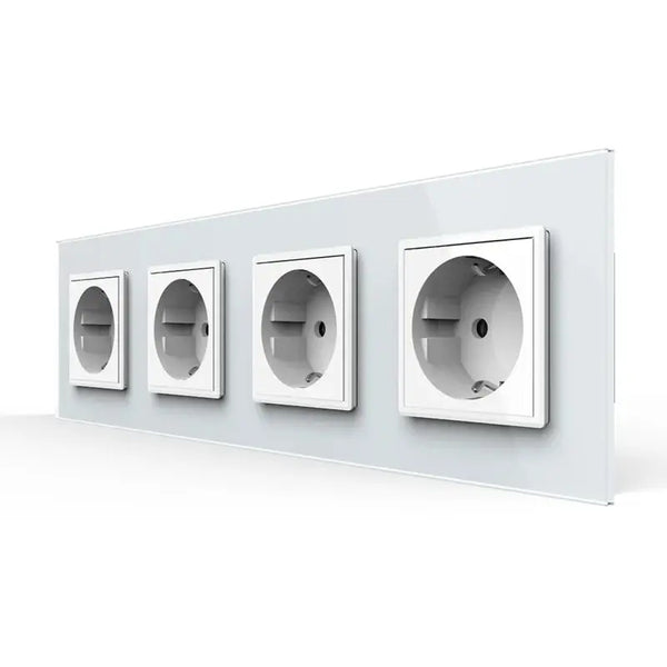 Livolo | Wit | SR+SR+SR+SR | Wandcontactdoos Livolo Nederland B.V.