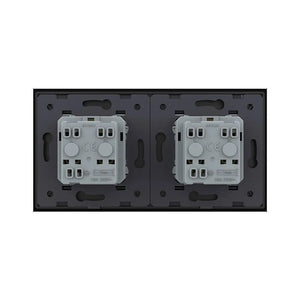 Livolo | Zwart | SR+SR | Wandcontactdoos | France Livolo Nederland B.V.