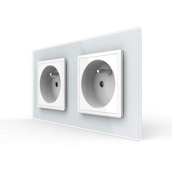 Livolo | Wit | SR+SR | Wandcontactdoos | France Livolo Nederland B.V.