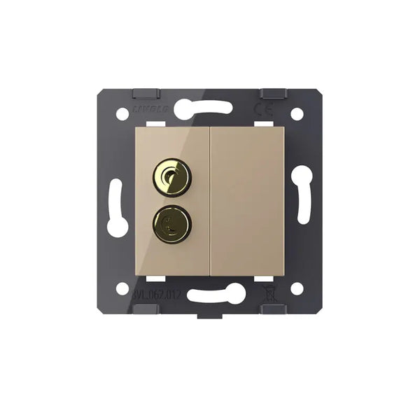 Livolo | Goud | SR | Audio- Banaan stekker | Blindplaat Livolo Nederland B.V.