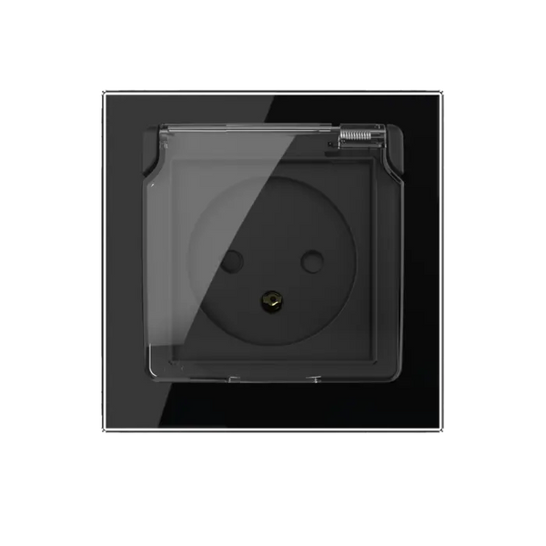 Livolo | Zwart | SR | Wandcontactdoos | Zonder randaarde | IP44 Livolo Nederland B.V.