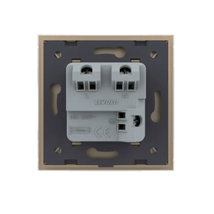 Livolo | Goud | SR | Wandcontactdoos | Zonder randaarde | IP44 Livolo Nederland B.V.