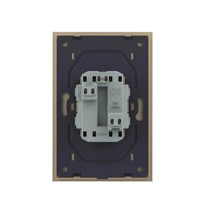 Livolo | Goud | Dubbel Wandcontactdoos | 1 inbouwdoos Livolo Nederland B.V.