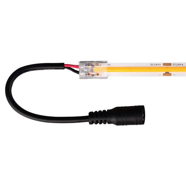 Voeding aansluiting | COB ledstrip | 8mm | 24V | Plug and Play | Male | 15cm kabel Livolo Nederland B.V.