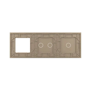 Livolo | Goud | 1+2+SR | Glasplaat | Combinatie Livolo Nederland B.V.