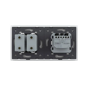 Livolo | Wit | SR+SR | Wandcontactdoos | USB + USB oplader Livolo Nederland B.V.