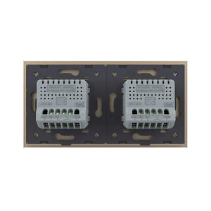 Livolo | Goud | 2+2 | Aan/Uit | Serieschakelaar Livolo Nederland B.V.