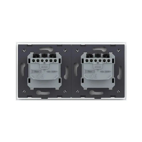 Livolo | Wit/Zwart | SR+SR | Wandcontactdoos Livolo Nederland B.V.