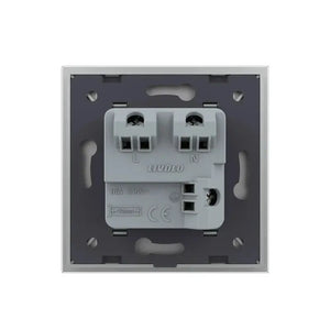 Livolo | Grijs | SR | Wandcontactdoos | Zonder randaarde | IP44 Livolo Nederland B.V.